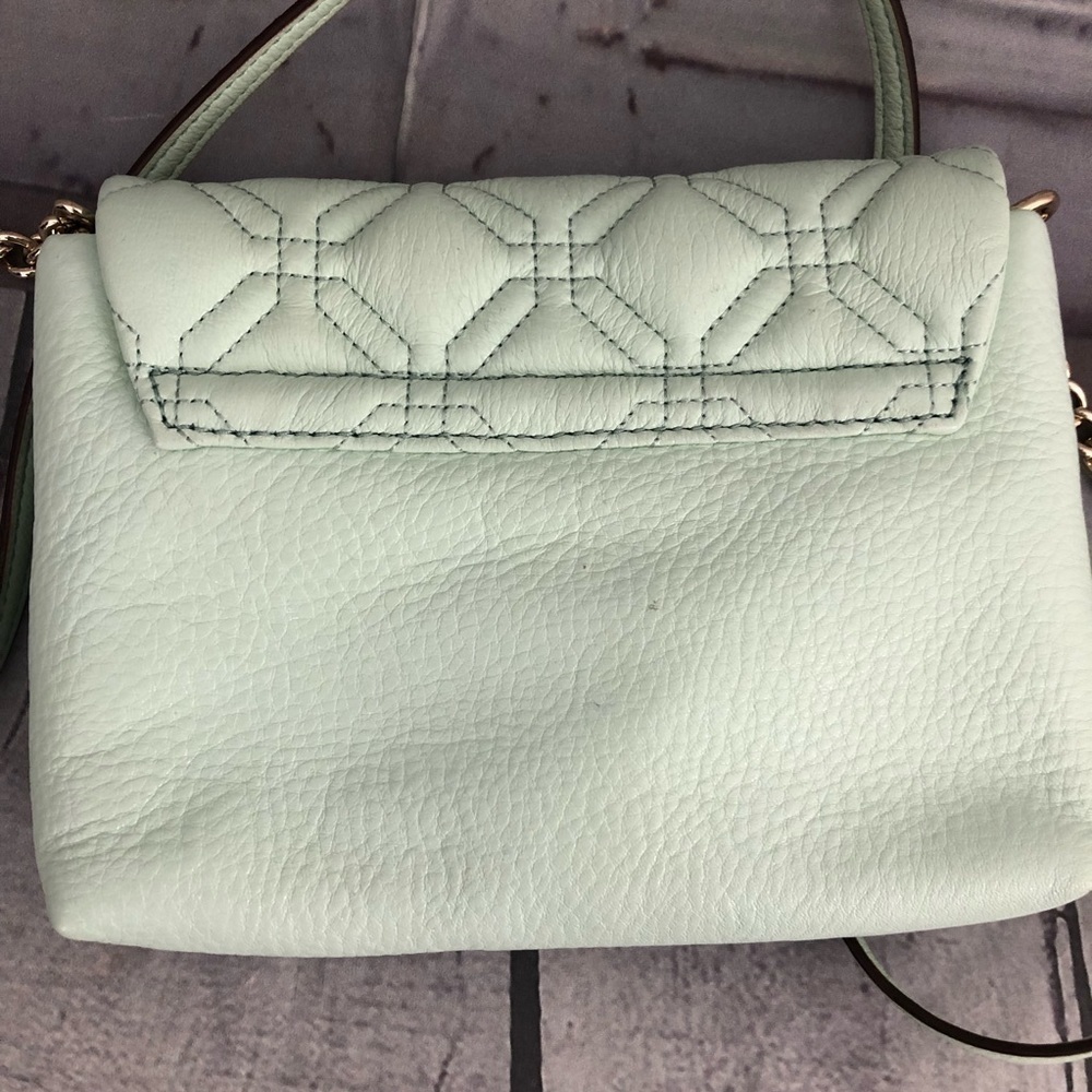 Kate Spade Aster Court Naomi Leather Green Purse - Picture 7 of 14